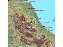 L'epicentro del terremoto