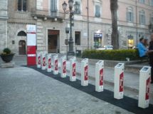 La stazione di Bike Sharing a piazza roma