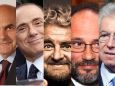 Bersani, Berlusconi, Grillo, Ingroia, Monti