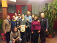 Il direttivo della Picena non vedenti con il neo-consigliere Attilio Lattanzi (centrale)