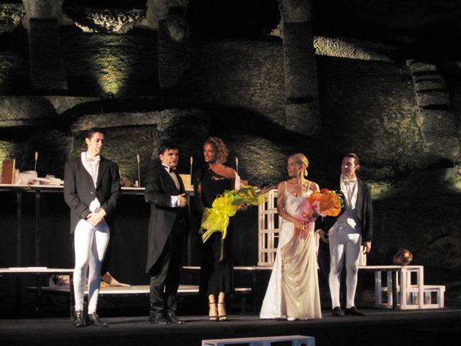 Il cast: Stefano Tosoni, Stefano Artissunch, Gaia De Laurentis e Gian Paolo Valentini 