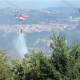 Elicottero in azione (foto CDC vigilfuoco Ascoli Piceno)