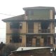 Pagliare, la palazzina bruciata in via Tevere 1