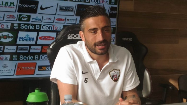 Andrea Mengoni, capitano Ascoli Picchio al termine di Ascoli-Carpi (foto Chiara Poli)