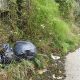 Pista Ciclabile sul Castellano, immondizia