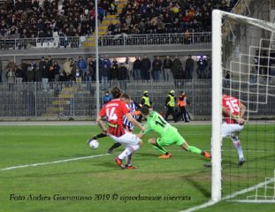 Ascoli-Foggia, gol Rosseti