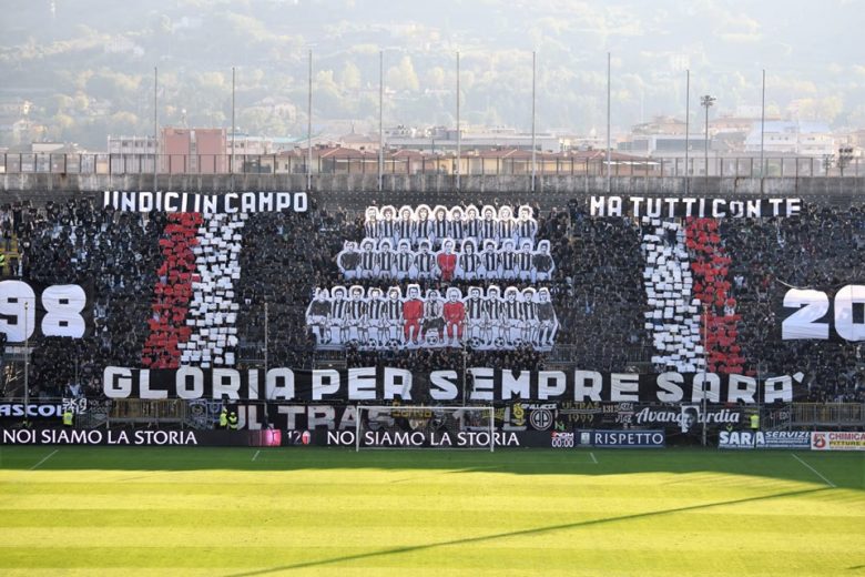 Curva sud Ascoli calcio coerografia