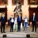 Hanno partecipato all’evento il Sindaco di Ascoli Piceno Marco Fioravanti, il Presidente della Regione Marche Francesco Acquaroli, il Presidente della Regione Abruzzo Marco Marsilio e il Presidente della Regione Molise Donato Toma. Con loro anche Massimiliano Ossini (foto Comune di Ascoli)
