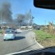 Incendio vicino Villa Sant'Antonio. 16 febbraio 2021 (foto inviata da un nostro lettore)
