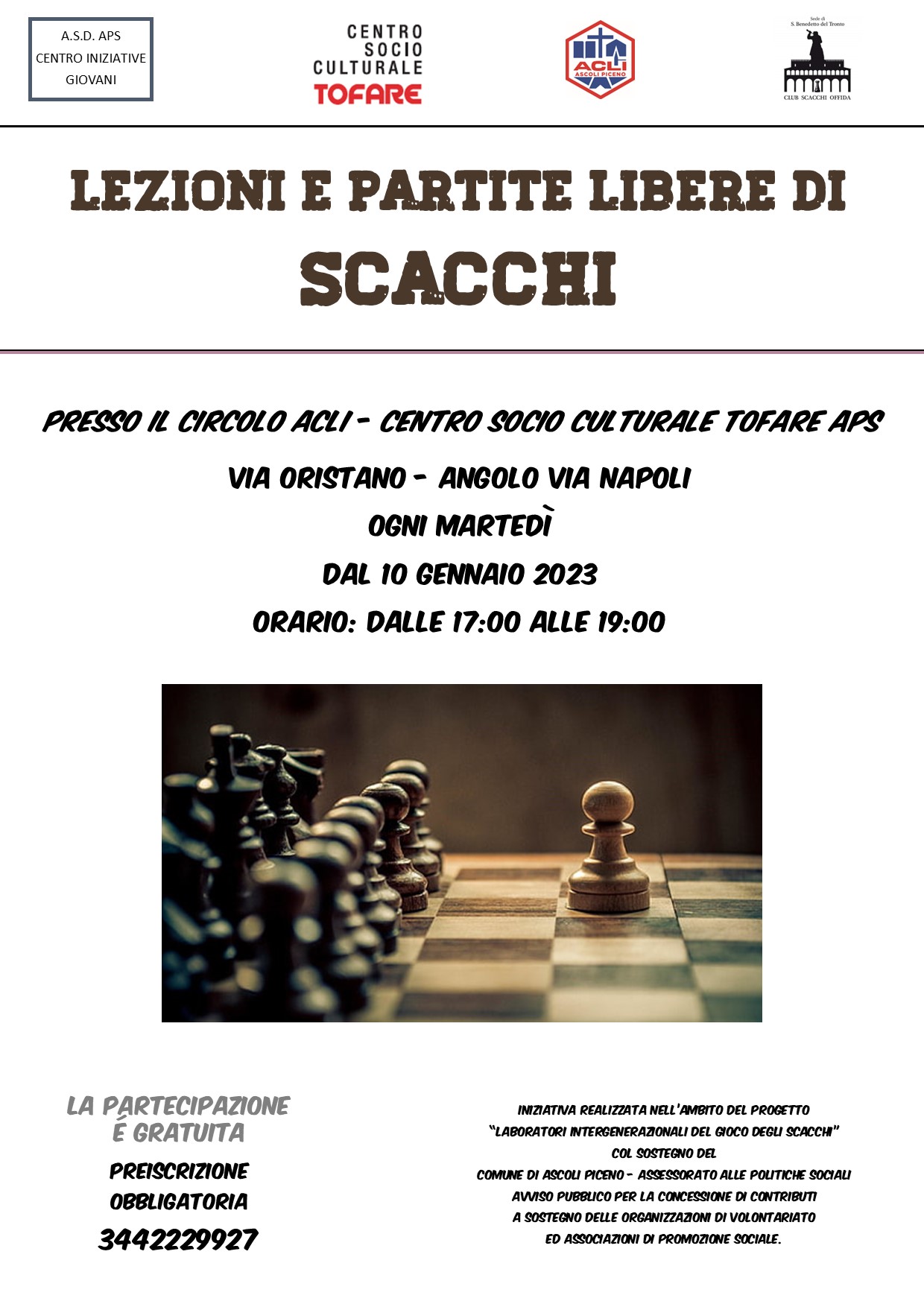 Lezione di scacchi ASM n. 1 FCP