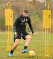 Luca Valzania in allenamento foto Ascoli calcio